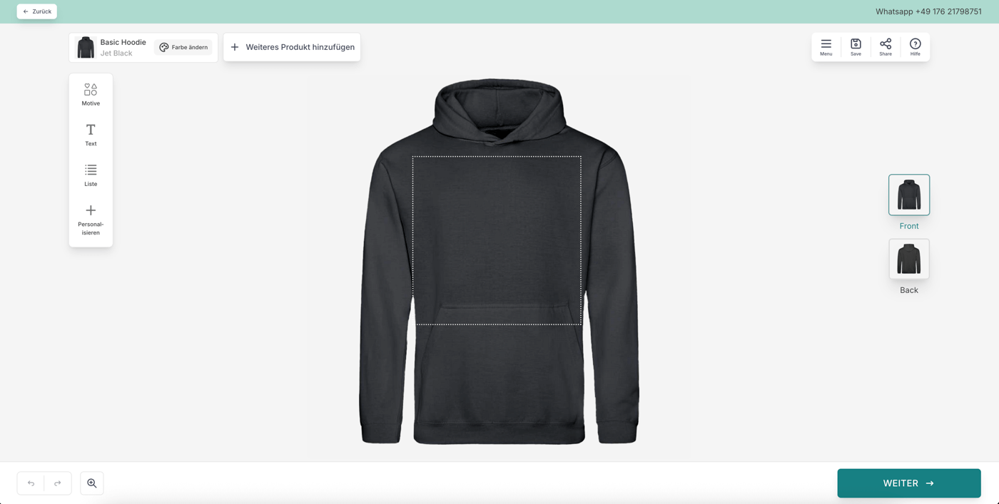 The Configurator for user to design